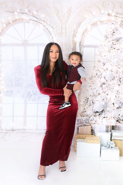 Elegant Eve christmas photoshoot in Houston