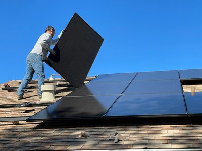 Re-installing solar panels
