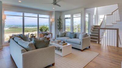 Coastal chic beach house in Figure 8, North Carolina. 