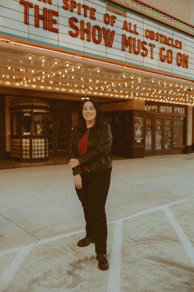 Urban senior session in downtown Abilene, TX