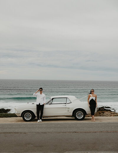 Maternity couple on the beach