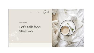 Design d'une page web pour blogger