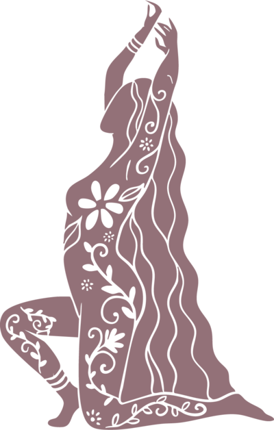 Illustration of the empowered goddess – symbol of The Goddess Within Coaching Program.

