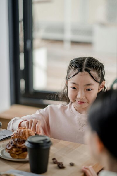 Light bites and snacks displayed on café counter