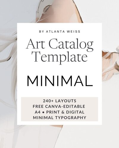 Studio Artist Canva Templates – 120 vertical + 120 horizontal DL (DIN-lang) size designs.