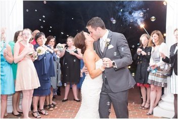 bride and groom bubble exit at Ryan Nicholas Inn