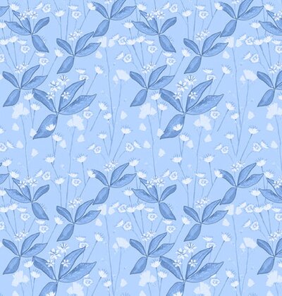 Textiles by Smith LILLIPAD_ALLBLUE