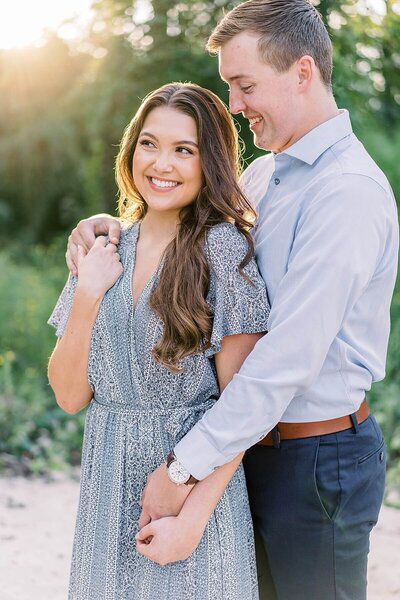 Beach Engagement Photos in Houston Area photographed by Alicia Yarrish Photography