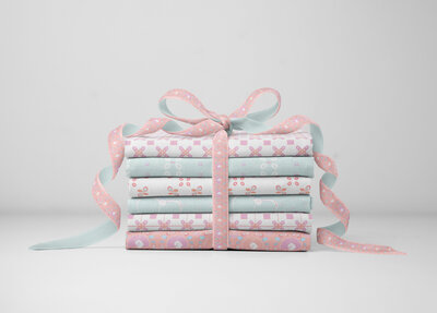 Stack of patterned fabric