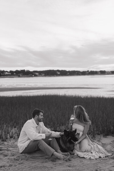 boston engagement portraits in city