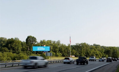 Nissan billboard placement on city road