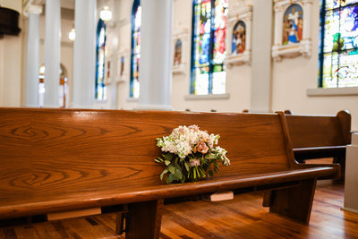 Bridal Bouquet at Our Lady of the Gulf, Bay St. Louis, MS