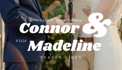 polished home movie wedding