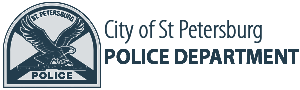  city of Saint Petersburg Police Department logo in blue
