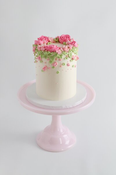 Wreath of Florals Cake
