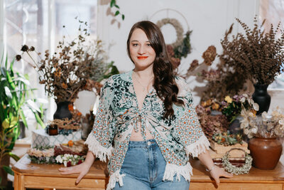 Branding personal session for florist and creator El Majistas in Montreal