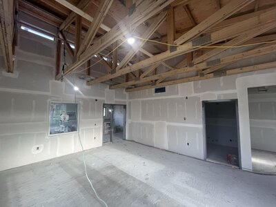 Commercial drywall project in Fort Frances – finished walls