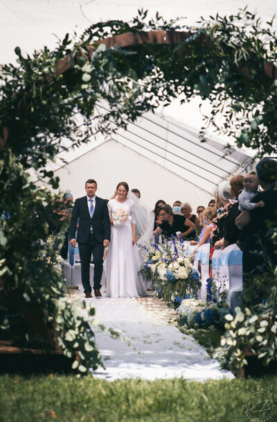 Footer Serge's Wedding Photo Bride Walking Down