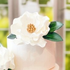 The Blushing bride Bundle of gumpaste Blush and gold Open roses