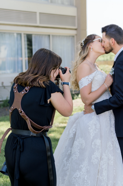 Photo of Eliana Melmed Photography taking a photo at a Wedding in Los Angeles