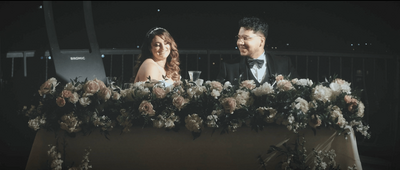 Wedding reception at The Retreat Wedgewood Weddings in Corona, California.