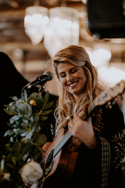 Singer / guitarist plays at a wedding in Manchester. 