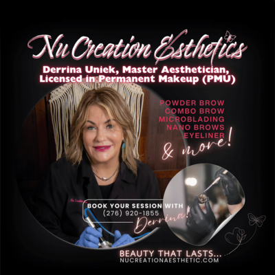 Creative Designs by Renee's Email Marketing Campaign for Nu Creation Esthetics Permanent Makeup: Meet Derrina Uniek
Wake up with makeup
Convenience & time-saving
Long-lasting results
Perfect for busy lifestyles
Contact for a consultation