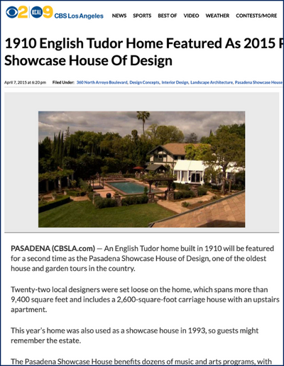CBS article featuring interior designer Dana Triano of Dana Triano Designs