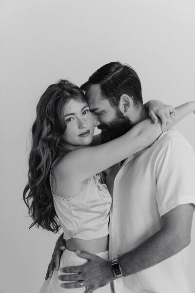 engagement photography florida of couple embracing, taken by Shelby Ann Photos