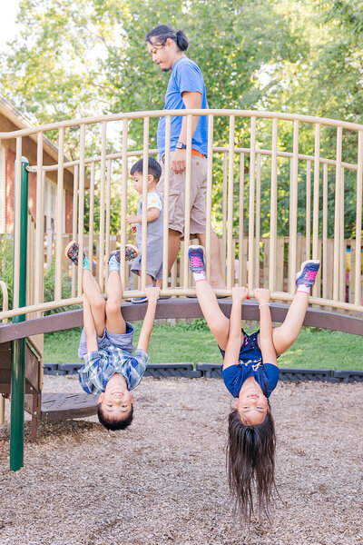 kids at playground in Herndon, Virginia