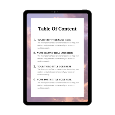 air - table of content