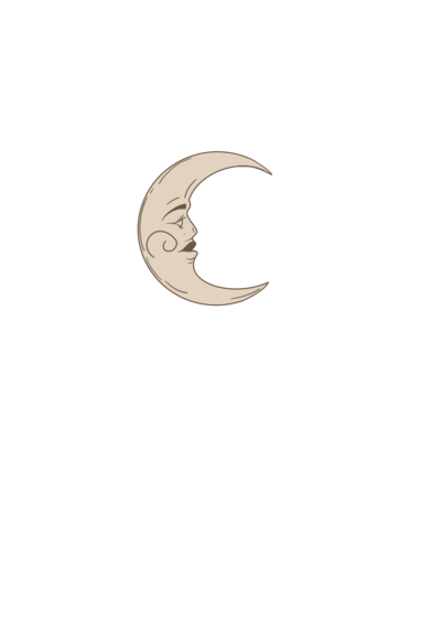 crescent moon artwork