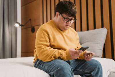 Person on their phone