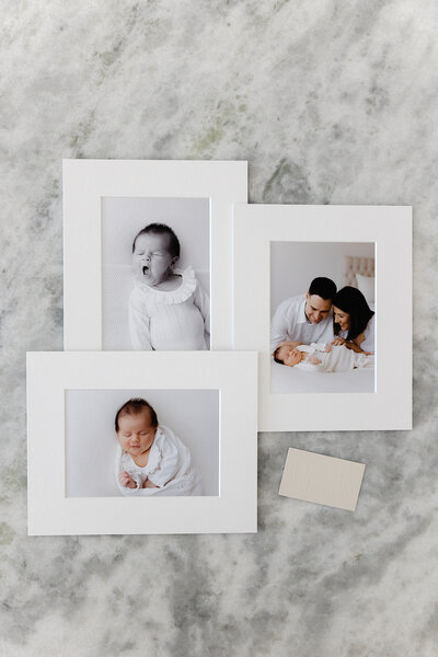 Newborn photo prints for your nursery