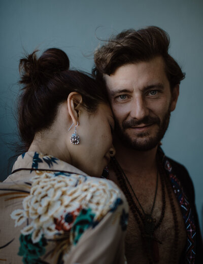 portrait of a couple in love