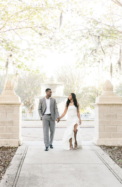engagement session at sunset at park