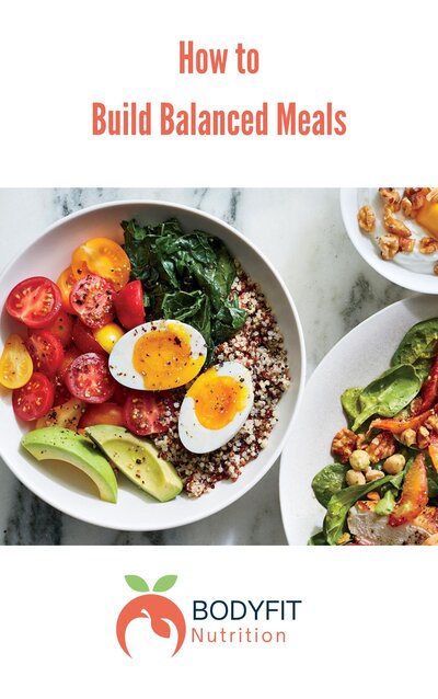 PDF Guide cover for building balanced meals.