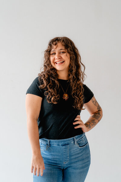 woman smiling