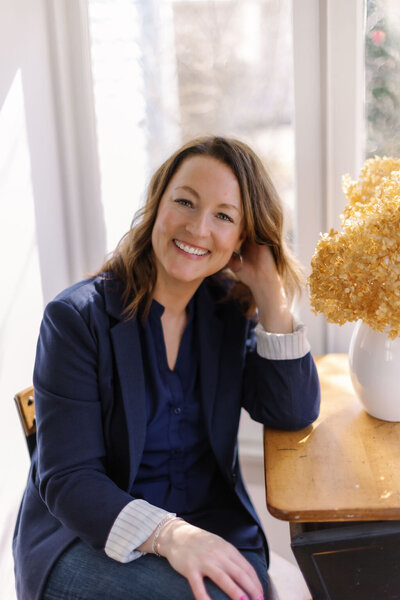 Flourish-careers-founder-career-coach-jenn-smith-and-newfoundland-dog