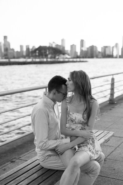 Groom holding bride