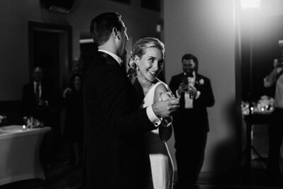 The W Hoboken-NYC-Wedding-Photographer-Pronovias Wedding Dress-Husband and Wife-First Dance-Kate Neal Photography