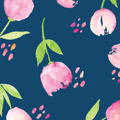Tulips watercolor print by Oh So Chic Designs