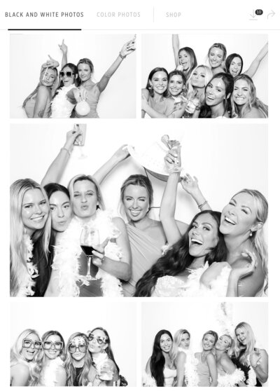 Photo booth Fort Lauderdale gallery black and white