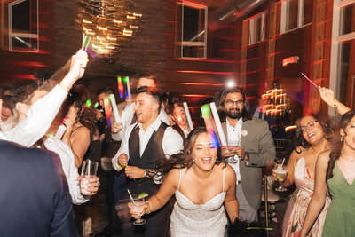 a bride and groom dancing during their wedding reception in warren new jersey