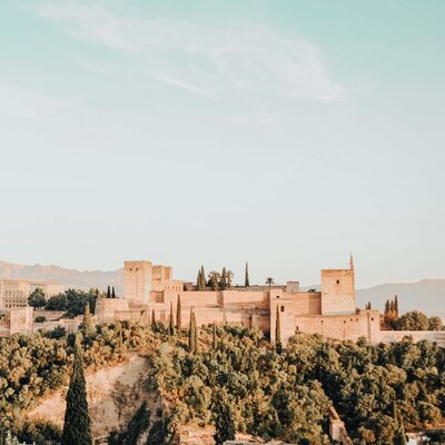 The Alhambra Palace in Granada Spain
