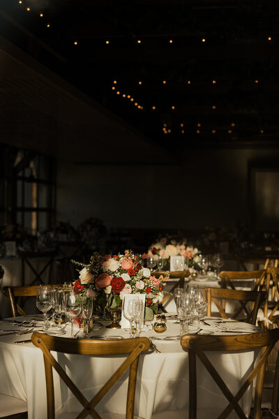 bride and groom kissing