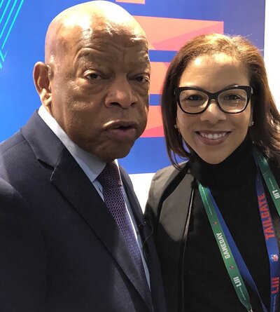 Traci with John Lewis