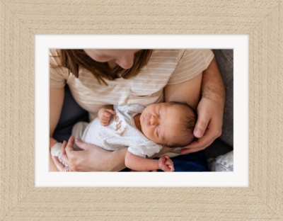 framed photo of newborn photo from photo session