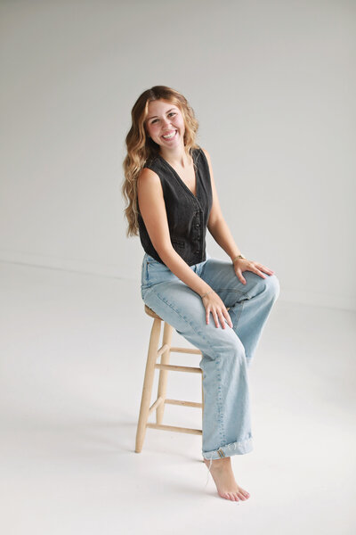 woman smiling