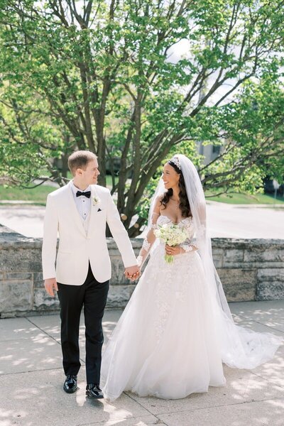 Wisconsin Wedding Image Featuring Bride and Groom - Taken by Emily Barbara Wisconsin Wedding Photographer